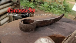 มีดตะขอสับช้างโบราณ